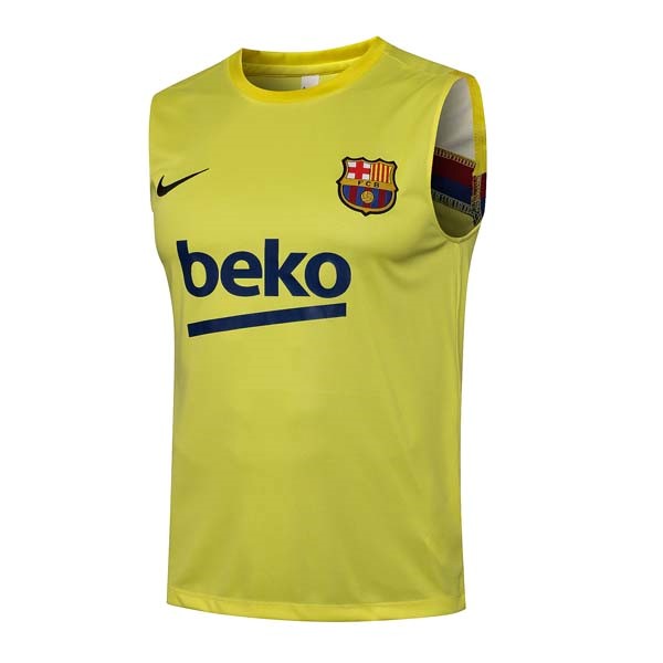 Trikot Barcelona ärmellos 2022 Gelb